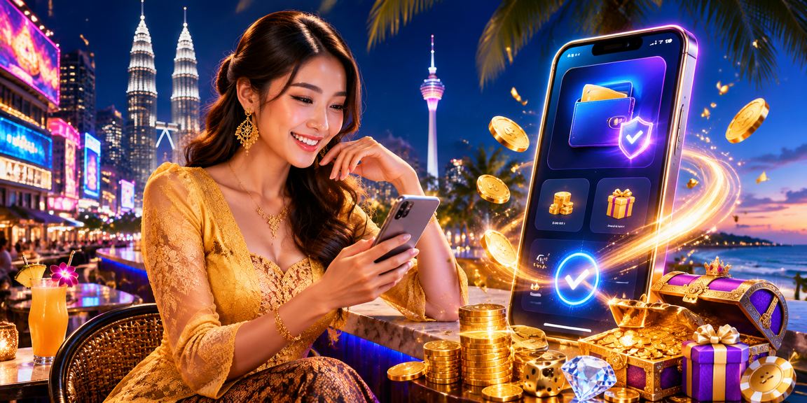 Pemain mengakses kasino dan jackpot dari telefon mudah alih di Kuala Lumpur